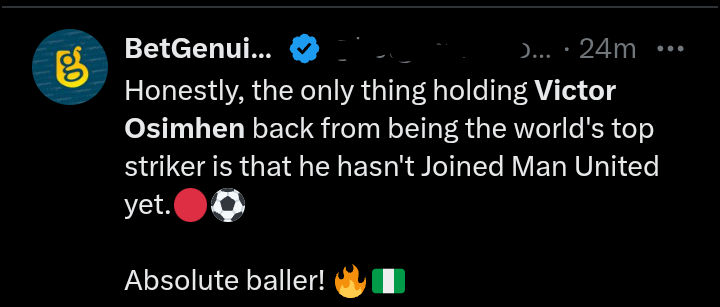 Victor Osimhen Manchester United debate