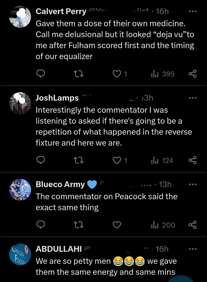 Fulham vs Chelsea match reaction